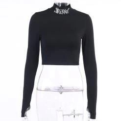 Crop Top Moulant – Gothique Blessed 11 Crop Top Moulant – Gothique Blessed -Style Urbain Soldes Hda97bec5e68e4aca98efa90519ff791ft