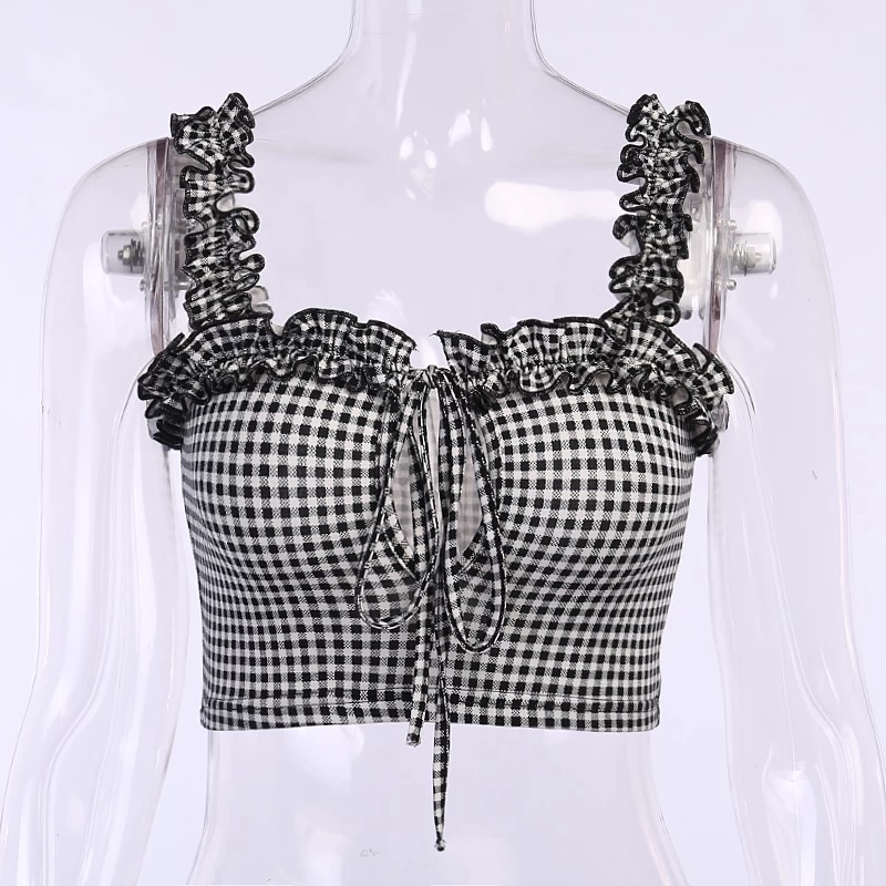 Débardeur à Carreaux – Vintage 7 Débardeur à Carreaux – Vintage – Image 5