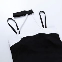 Robe Gothique Femme – Noir Et Blanc 17 Robe Gothique Femme – Noir Et Blanc -Style Urbain Soldes He45b0228ca08466f837a0effe3fc2c2dC