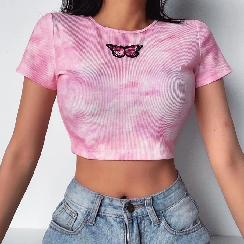 Crop Top Tumblr – Papillon 3 Crop Top Tumblr – Papillon