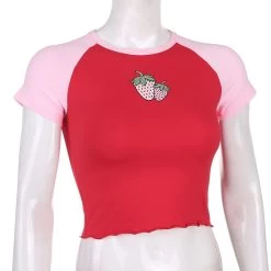 Crop Top Rouge – Fraise 8 Crop Top Rouge – Fraise -Style Urbain Soldes He62bc8cdbe3c4650b444262a011e1d6dq