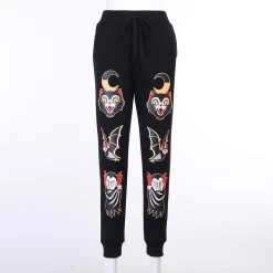 Pantalon Noir Gothique – Chats