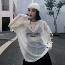 T-shirt à Manches Longues - Ample - Grunge Clothing