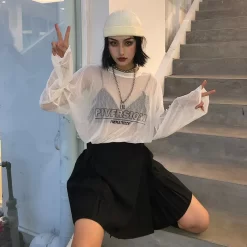 T-shirt à Manches Longues - Ample - Grunge Clothing -Style Urbain Soldes Hfa4feb972b494d13999601c8f010ed5bb