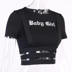 Crop Top Noir à Bretelles – Baby Girl -Style Urbain Soldes Hfcf4d316b46c43d7893787a94c58b702Q