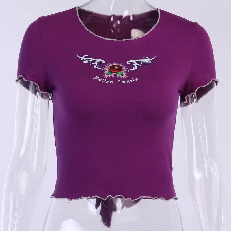 Crop Top Violet – Fallen Angels 7 Crop Top Violet – Fallen Angels – Image 5