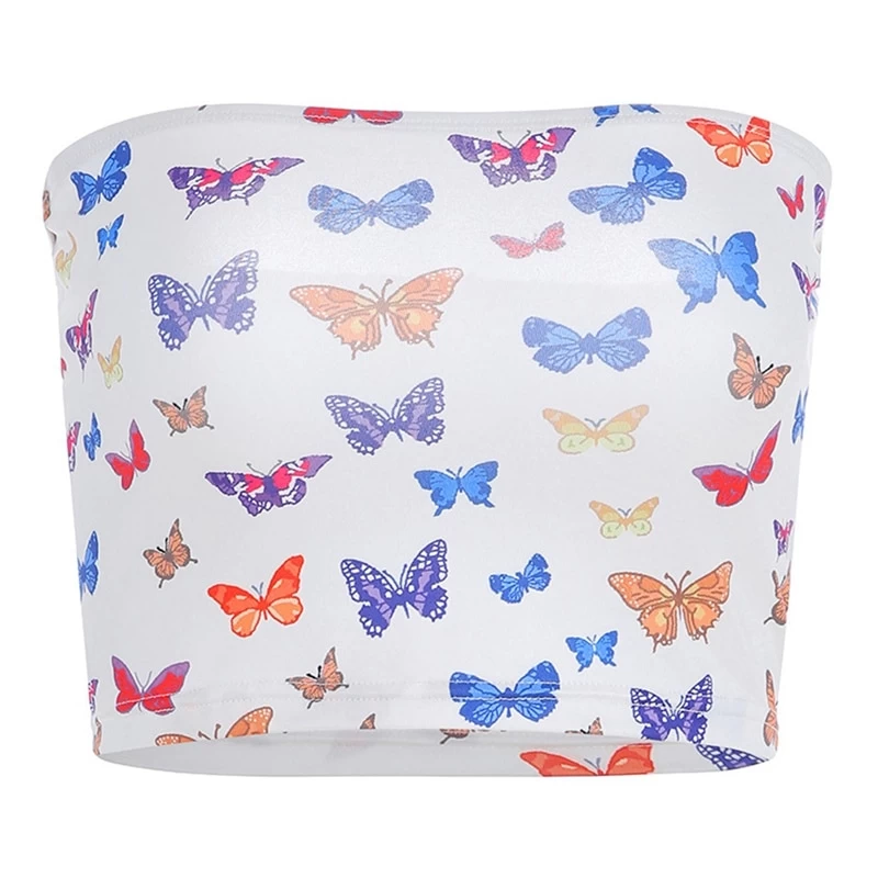 Crop Top Aesthetic – Papillons 6 Crop Top Aesthetic – Papillons – Image 4