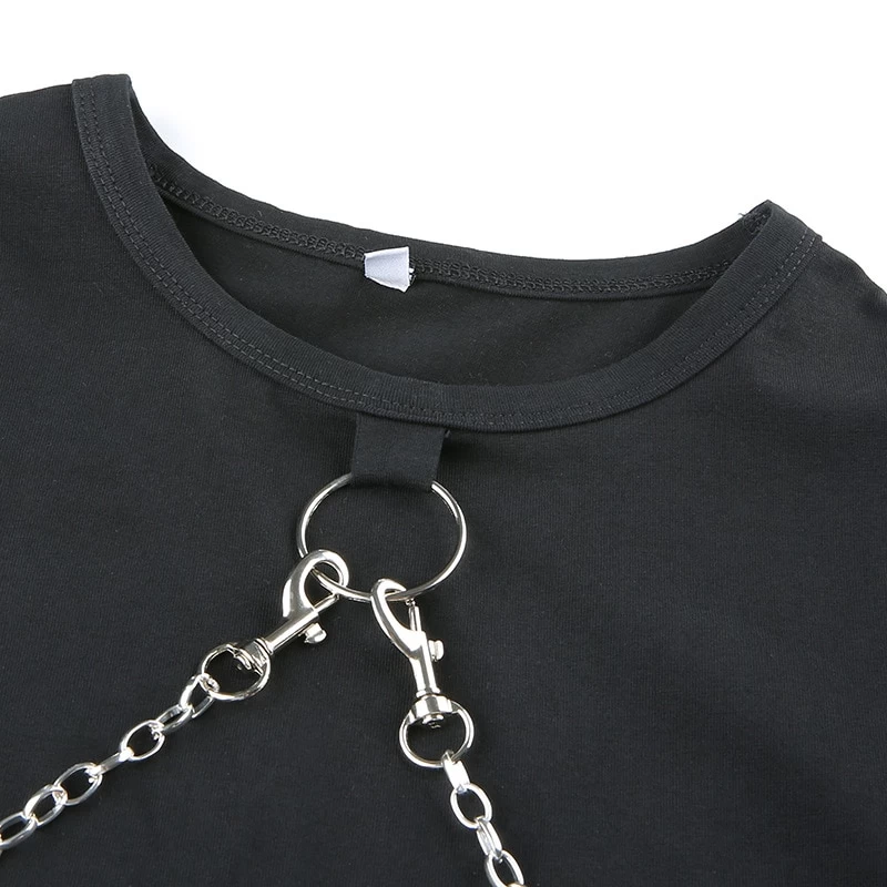 Crop Grunge à Chaine – Maillon 6 Crop Grunge à Chaine – Maillon – Image 4