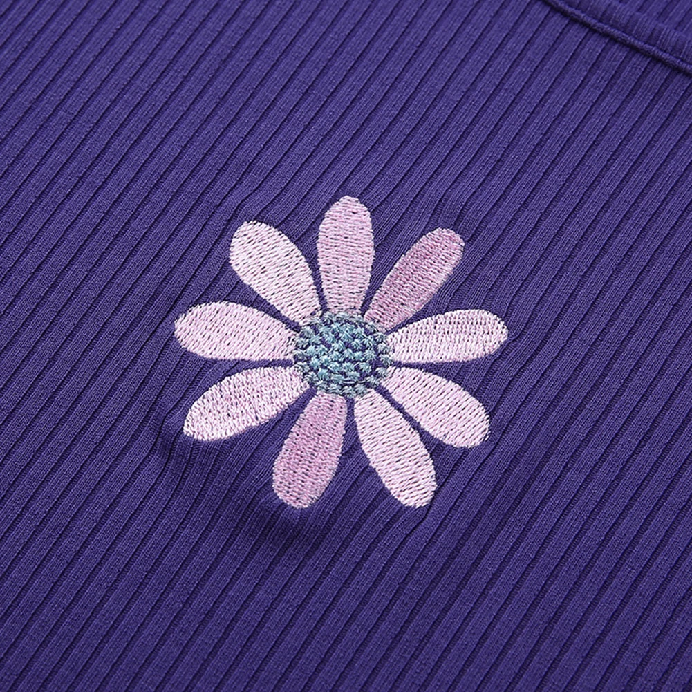 Crop Top Violet – Fleur Aesthetic 7 Crop Top Violet – Fleur Aesthetic – Image 5