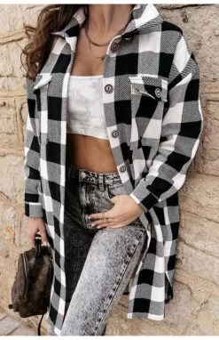 Chemise Longue à Carreaux – Manteau 20 Chemise Longue à Carreaux – Manteau -Style Urbain Soldes image2FFSZW018572FFSZW01857 B S NUB2F852d15aa29dc62491d59545e395d23ed