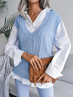Pull En Tricot – Torsadé -Style Urbain Soldes image2FFSZW079522FFSZW07952 BL M NUB2F66dda60d4e562fa18c442621a5b70388