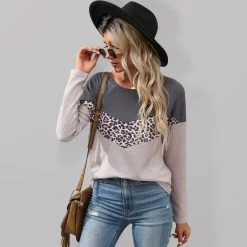 T-shirt Chevron – Leopard