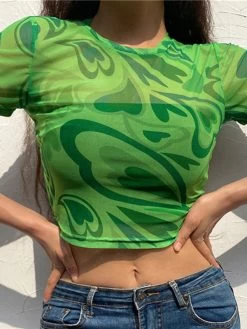 Crop Top Cœurs Fuyants -Style Urbain Soldes image2FFSZW122842FFSZW12284 G M NUB2Fcf8cadc33b7f11cfc6abbf7a2ee28928