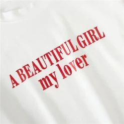 Tee Shirt Grunge – A Beautiful Girl -Style Urbain Soldes logo tee shirt a beautiful girl