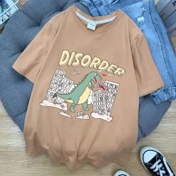 T-shirt Décontracté – Disorder -Style Urbain Soldes t shirt decontracte disorder marron