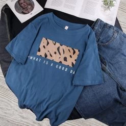 T-shirt Streetwear – Good Day -Style Urbain Soldes t shirt streetwear good day bleu