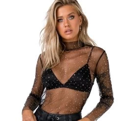T-shirt Transparent – Diamant -Style Urbain Soldes t shirt transparent noir