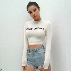 Top Grunge – Rock More -Style Urbain Soldes top grunge rock more blanc