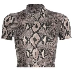 Crop Top Sexy – Python -Style Urbain Soldes top sexy torse