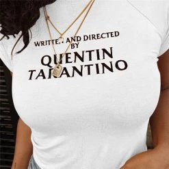 T-shirt Quentin Tarantino Style Tumblr - Grunge Clothing -Style Urbain Soldes tshirt quentin tarantino blanc