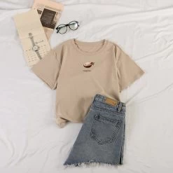 T-shirt Tumblr – Fresh Fruits -Style Urbain Soldes tshirt tumblr fresh fruits marron