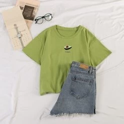 T-shirt Tumblr – Fresh Fruits -Style Urbain Soldes tshirt tumblr fresh fruits vert